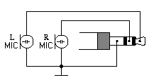 Stereo computer microphone schematic diagram